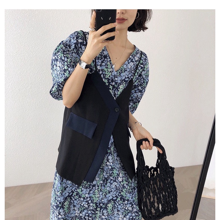 2023Đầm thiết kế dáng ôm phong cách cá tính chất lượng cao