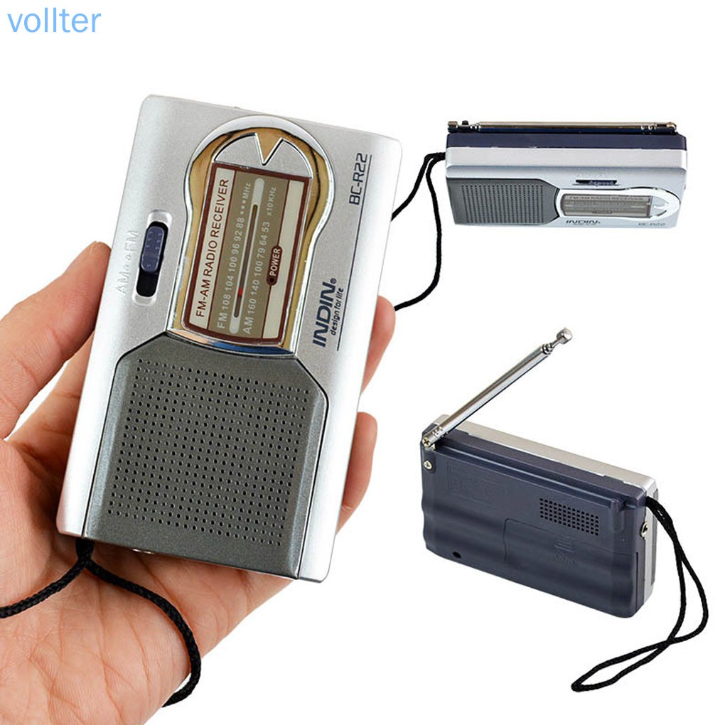 VOLL Battery Powered Ourtdoor Portable Telescopic Antenna Radio Pocket Stereo Receiver