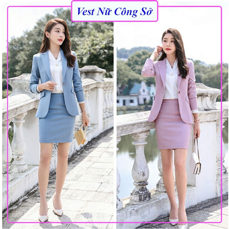 Set Vest Chân Váy ❤️𝑭𝑹𝑬𝑬𝑺𝑯𝑰𝑷❤️ Set Chân Váy Áo Vest Chất Cotton Ý Trẻ Trung và Thu Hút | BigBuy360 - bigbuy360.vn
