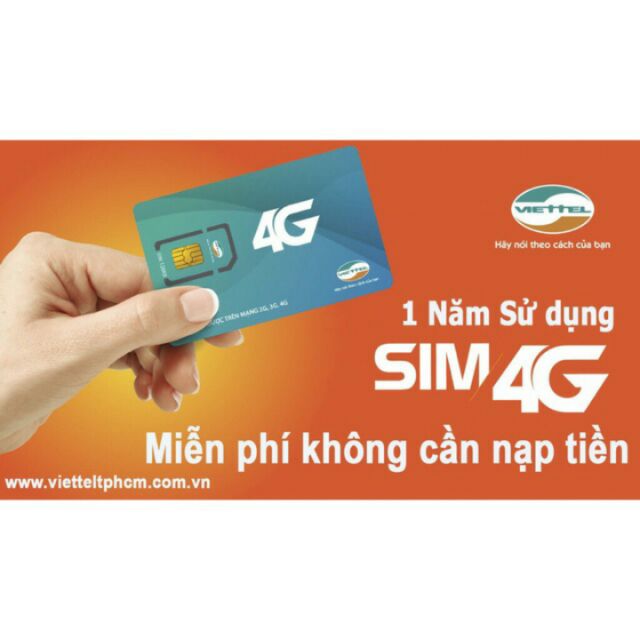 Xả kho sim viettel vào mạng trọn gói 1 năm không nạp tiền