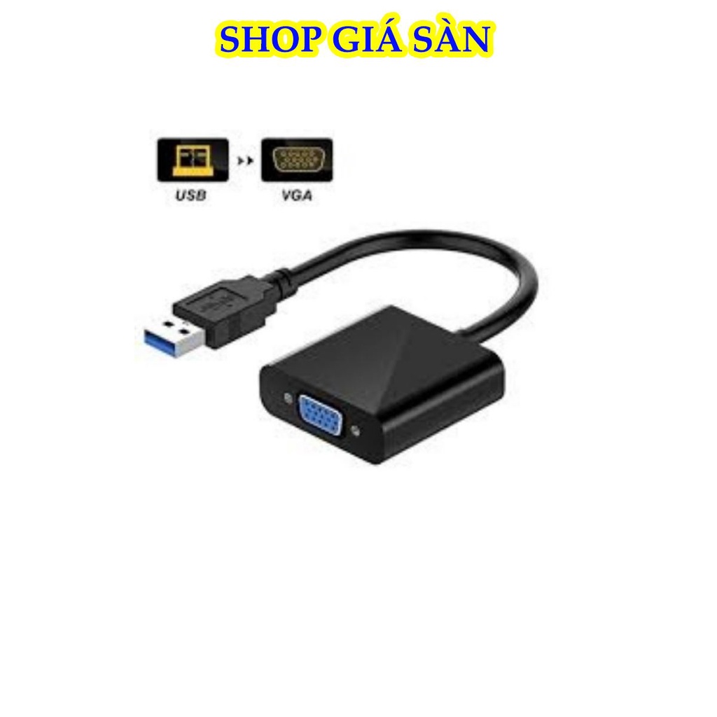 Cáp Chuyển Đổi, Cáp Chuyển USB 3.0 Sang VGA, USB to VGA - Truyền Tín Hiệu Tốc Độ Cao