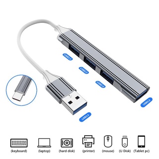 GFNET Bộ chia USB C HUB Bộ chuyển đổi OTG tốc độ cao Điện thoại di động Bộ mở rộng USB 3.0 cho Dell