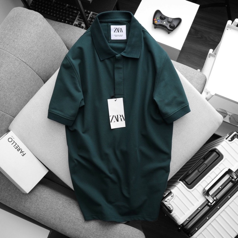 Áo thun nam polo ZR nhiều màu thun cao cấp co giản thấm hút tốt