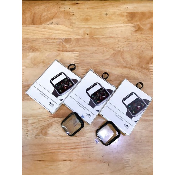 Ốp cường lực full viền màu đen dành cho apple watch