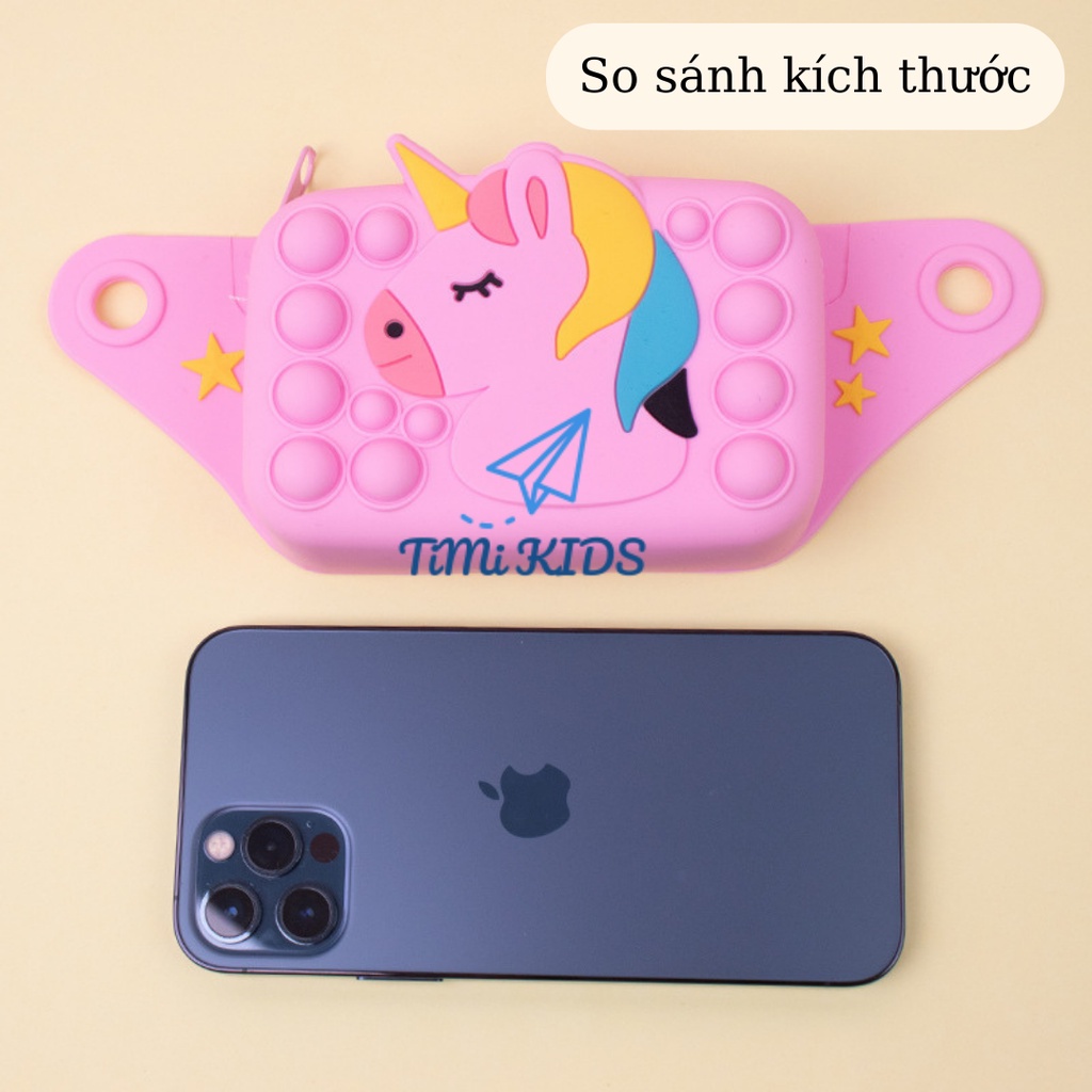 MẪU MỚI 2023 Túi đeo chéo pop it cho bé phiên bản giải tỏa căng thẳng đủ mẫu