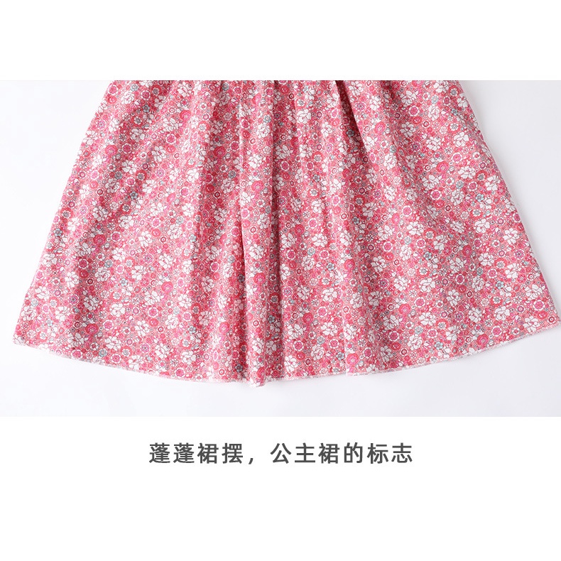 Đầm Công Chúa Cotton Tay Phồng Không Tay Phối Ren In Họa Tiết Hoa Dễ Thương Phong Cách Phương Tây Dành Cho Bé Gái 90-160cm