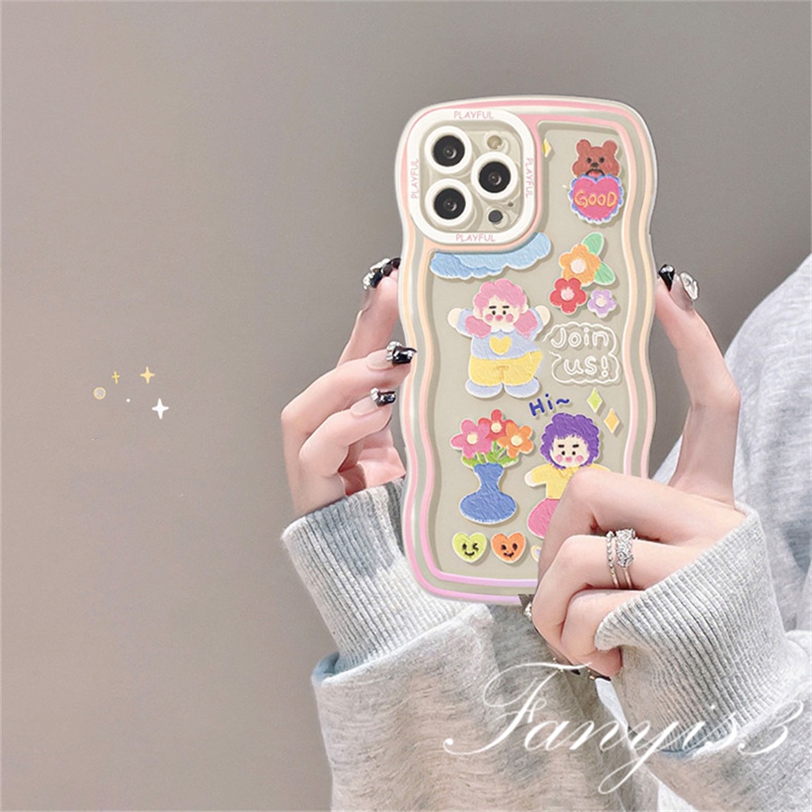 Ốp Điện Thoại Bằng TPU Mềm Trong Suốt Hình Cô Gái Cho iPhone 14 13 12 11 Pro Max X XR Xs Max 8 7 6 6s + SE 2020
