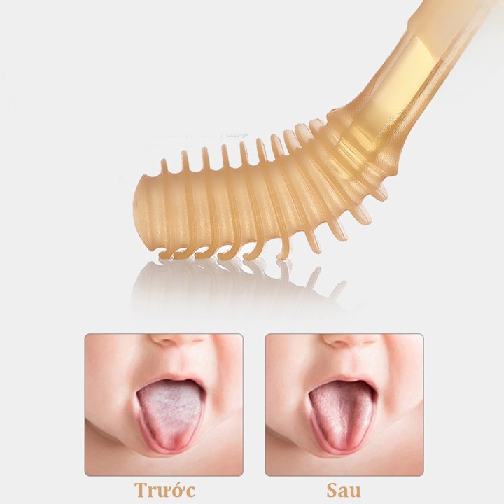 [0-18 THÁNG] Set Rơ Lưỡi và Bàn Chải Silicon Cao Cấp, An Toàn Cho Bé 0-18 THÁNG Babibu-RLVABC