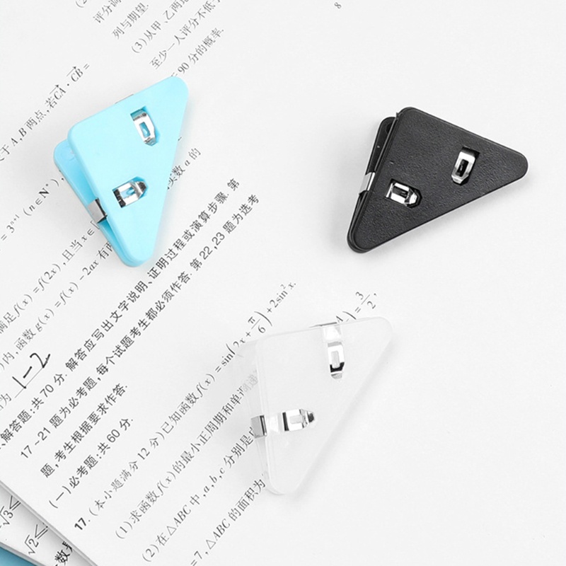 Set 50 Kẹp Góc Giấy Bằng Nhựa Tiện Dụng Cho Bé