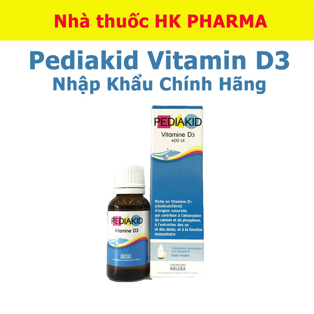 Vitamin D3 Cho Trẻ Sơ Sinh Pediakid D3 Lọ 20ml
