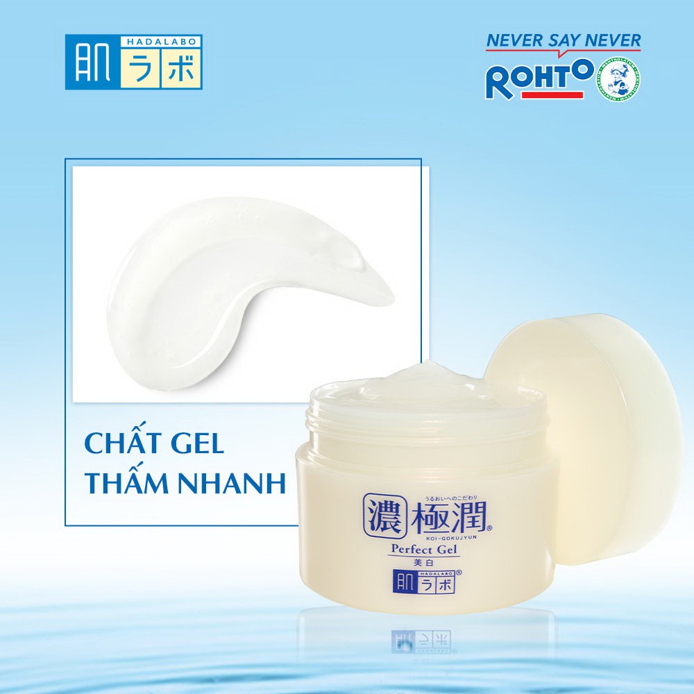 Gel Hada Labo Koi Gokujyun Whitening Perfect Dưỡng Trắng Và Cấp Ẩm Cho Da 100g