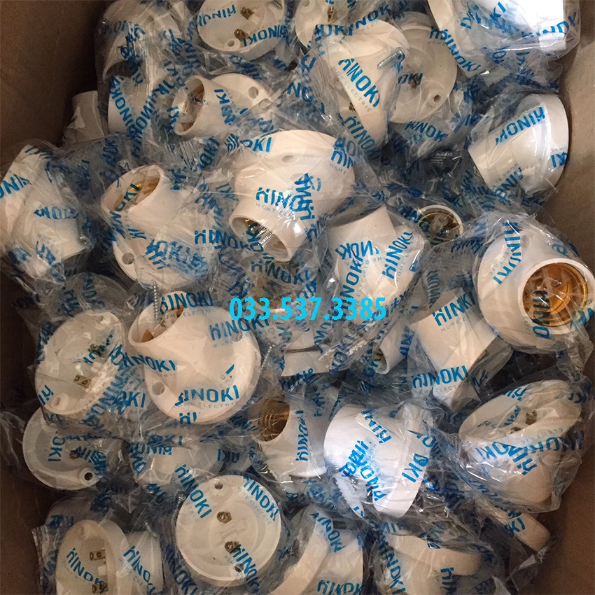 Combo 50 chiếc đui bóng đèn, đui đèn cố định góc 45 độ / vuông 90 độ