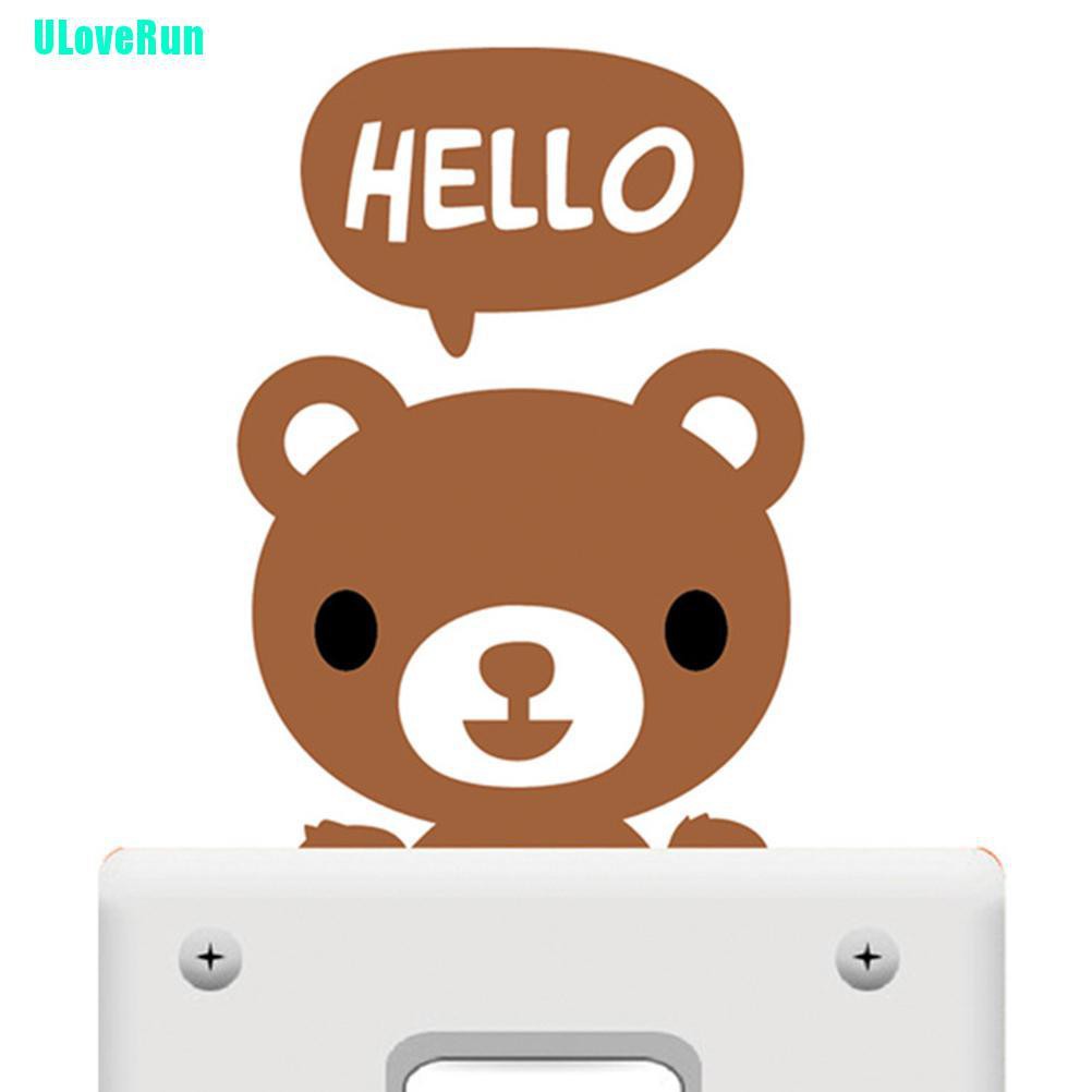 Miếng Dán Trang Trí Công Tắc Hình Nhân Vật Hoạt Hình Thân Thiện Với Môi Trường