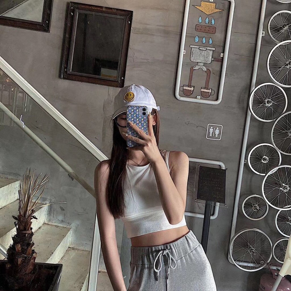 Áo bra, croptop Hàn siêu co giãn, thời trang Hàn Phong Cách Thể Thao BR006