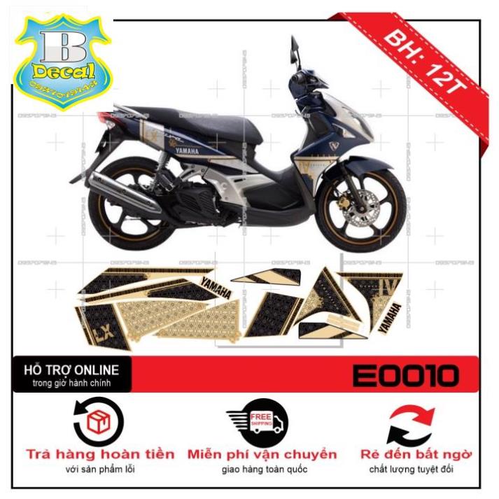 ( Quí khách vui lòng mang ra tiệm cho thợ dán ) Tem NOUVO LX HOA VĂN ZIN 2011 [Bi Decal]