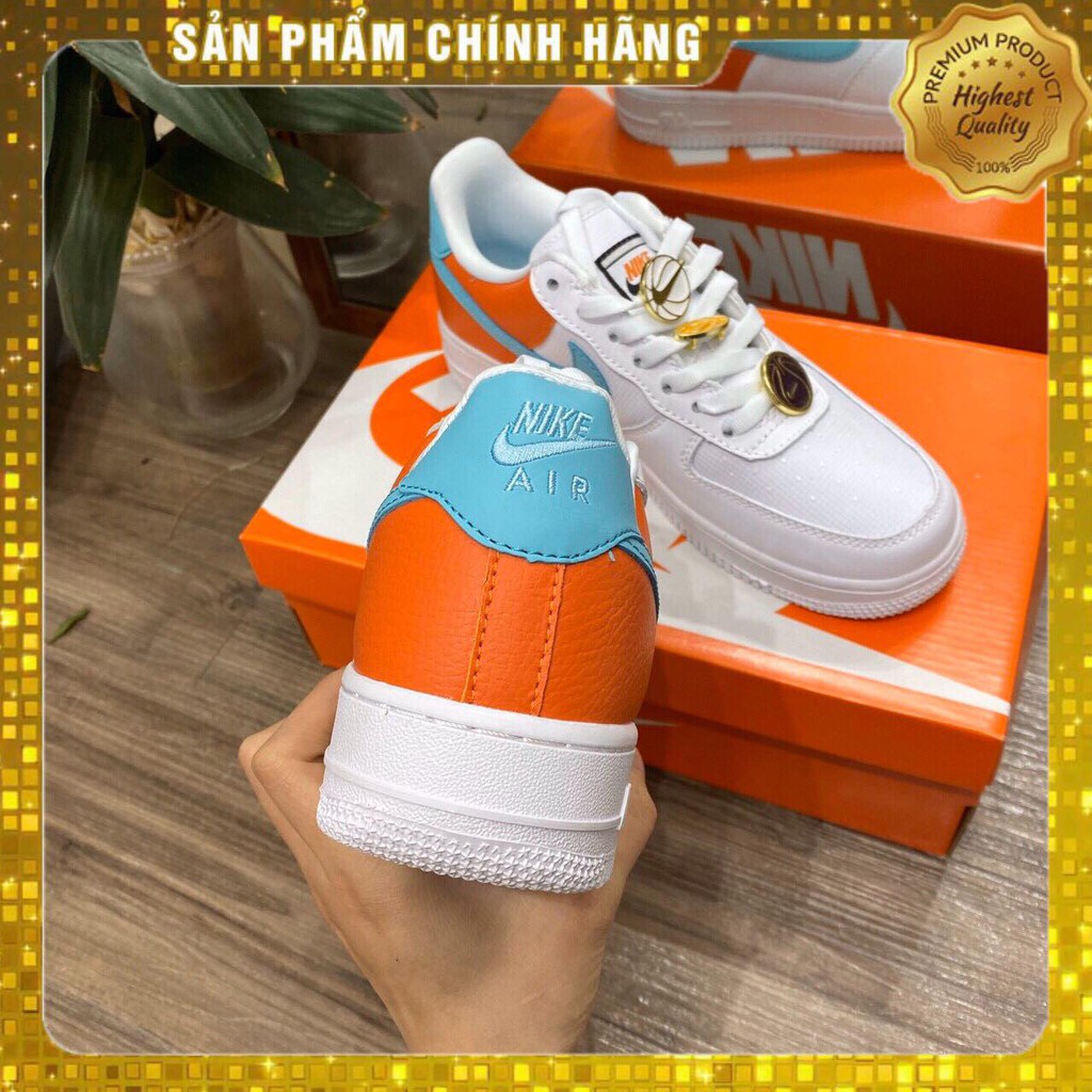 [Hot trend ] Giày Sneaker AF1 Airforce trắng cam