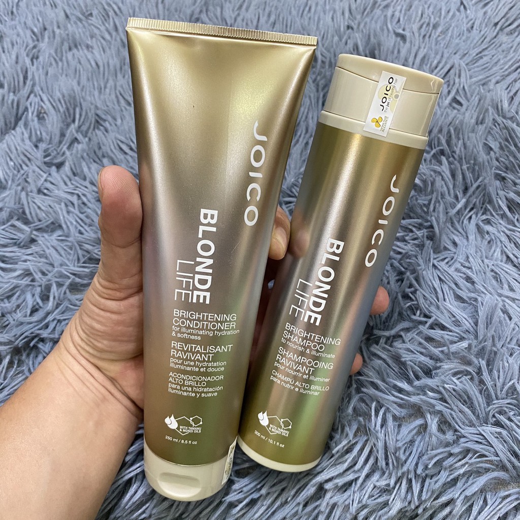 Dầu gội xả dành cho tóc tẩy JOICO BLONDE LIFE BRIGHTENING 300ml/250ml