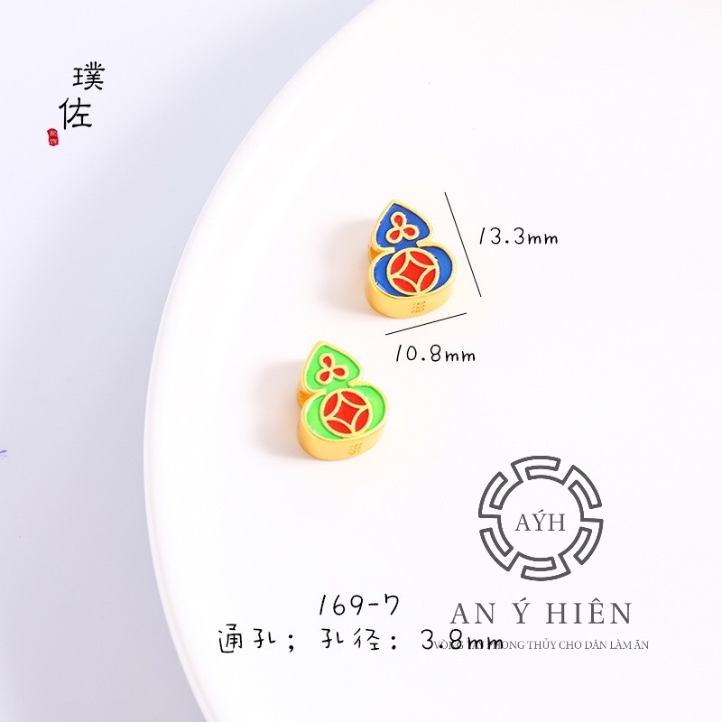 Charm Hồ lô xanh khai lộc #C235 ( An Ý Hiên)