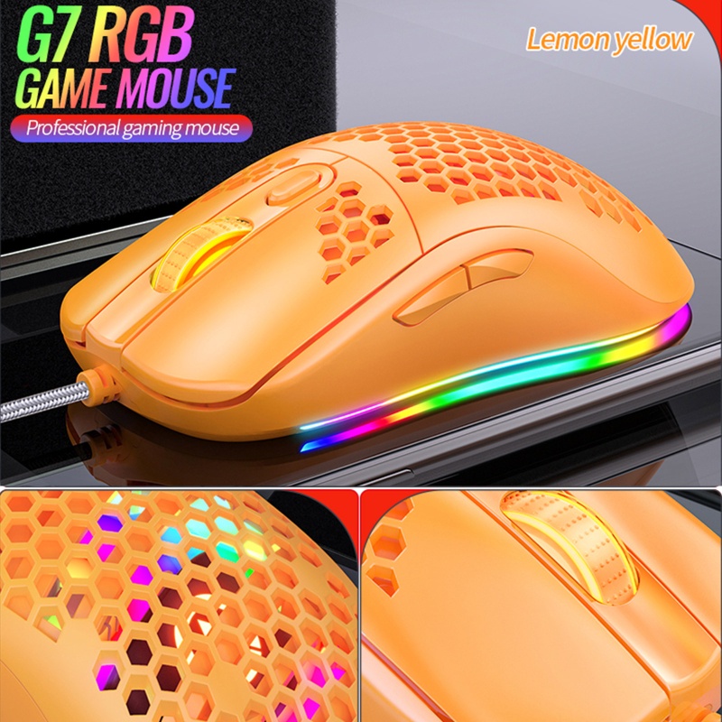 Chuột Chơi Game Có Dây 6 Cấp 7200 DPI 7 Nút