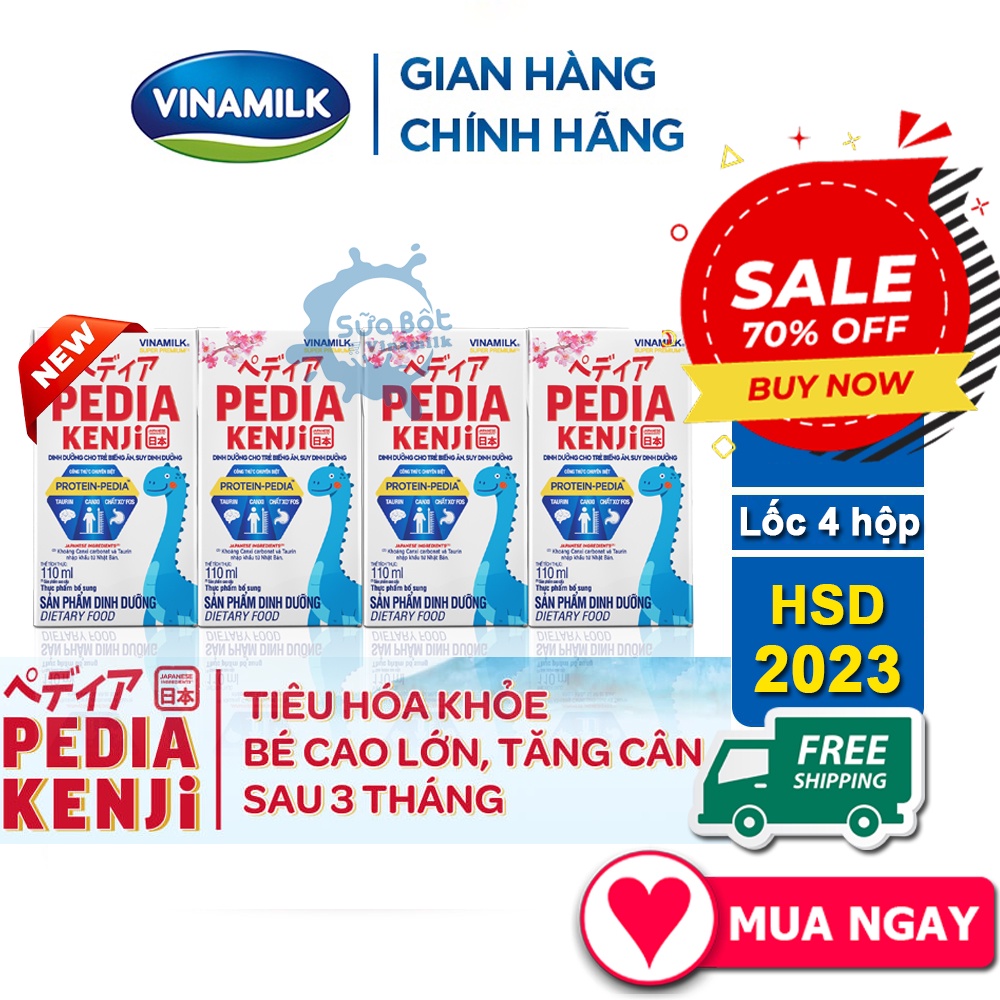 Sữa bột pha sẵn Pedia Kenji 110ml/hộp - Giải pháp chuyên biệt từ Nhật cho trẻ biếng ăn, suy dinh dưỡng