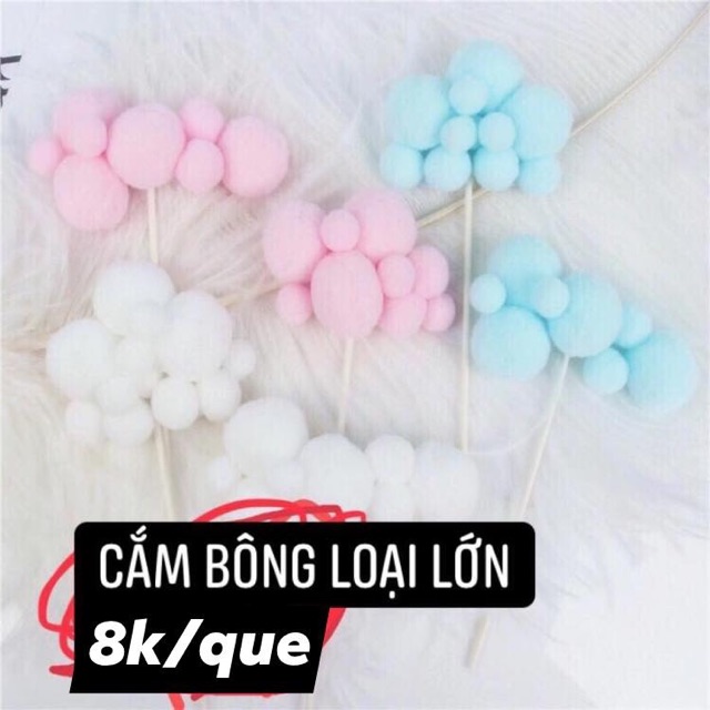 Que cắm bông mây trang trí bánh kem, bánh sinh nhật, phụ kiện bánh kem