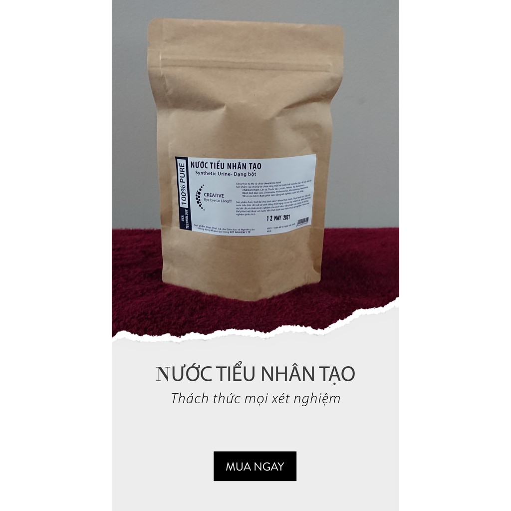 Nước tiểu nhân tạo - dạng bột -Cho xét nghiệm nước tiểu- Tinh khiết 100%