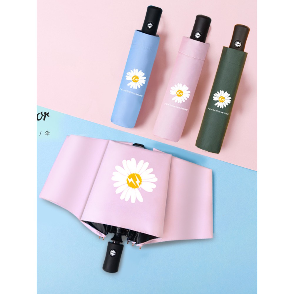 Ô che mưa gấp gọn phong cách Hàn Quốc - Dù che mưa nắng chống tia UV cao cấp