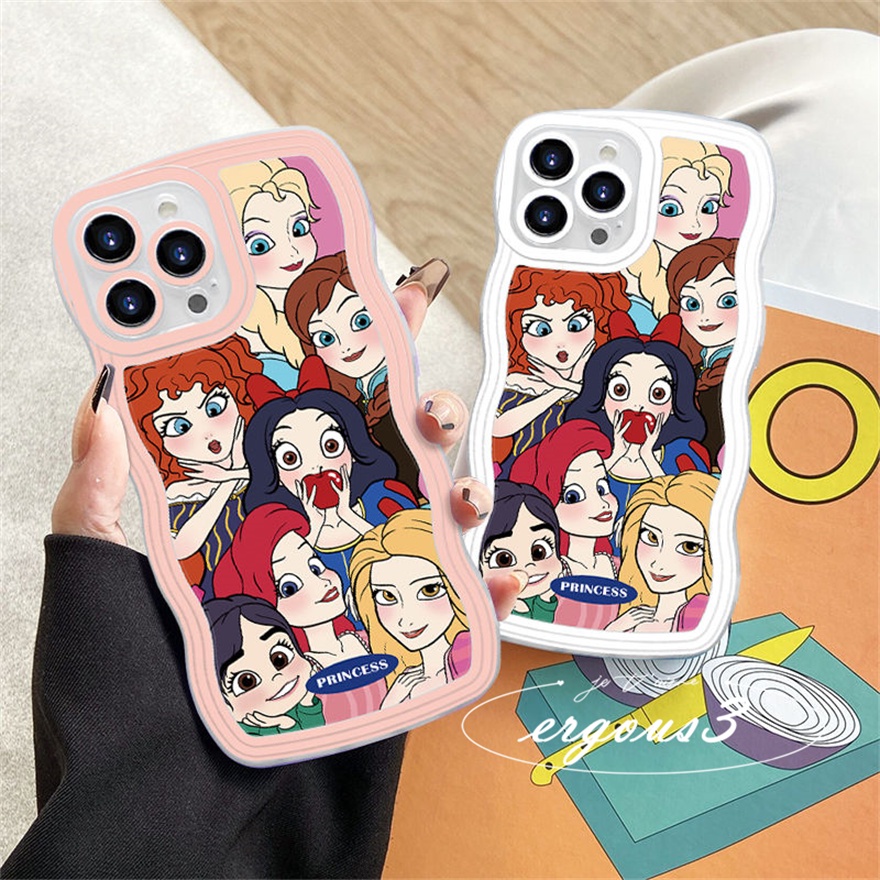 Ốp Điện Thoại Mềm Họa Tiết Công Chúa Hoạt Hình Cho iPhone 14 13 12 11 Pro Max SE2020 X XR Xs Max 7 8 Plus