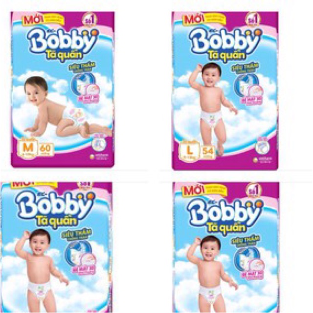 Mẫu trà xanh  Tã quần Bobby  XXL44+6