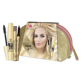Chuốt Mi Dermacol Mega Lashes Mascara - Super Volume - Black 13ml