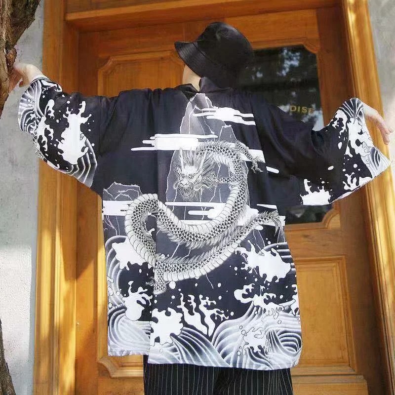 Áo Khoác Kimono Phong Cách Retro Nhật Bản Size S-3xl | BigBuy360 - bigbuy360.vn