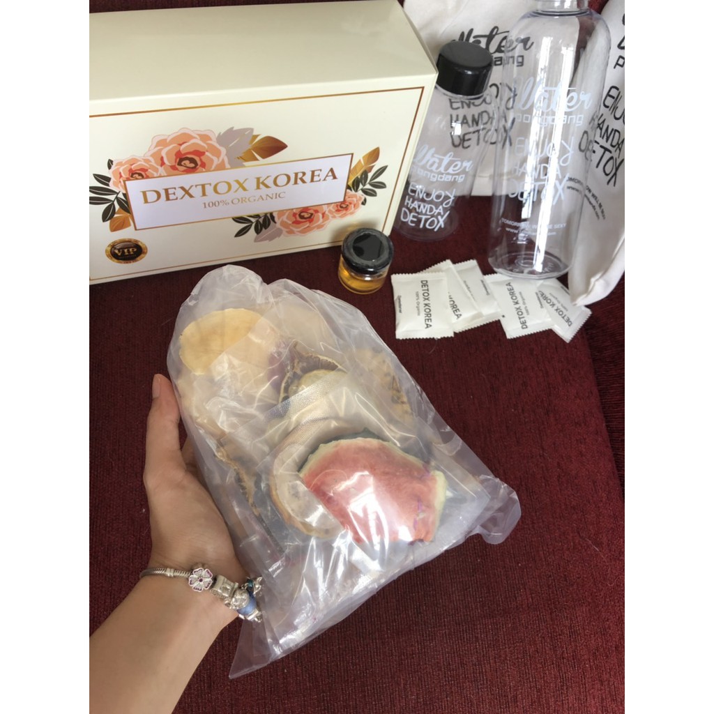 30 gói detox tặng bình 1L + túi và hộp