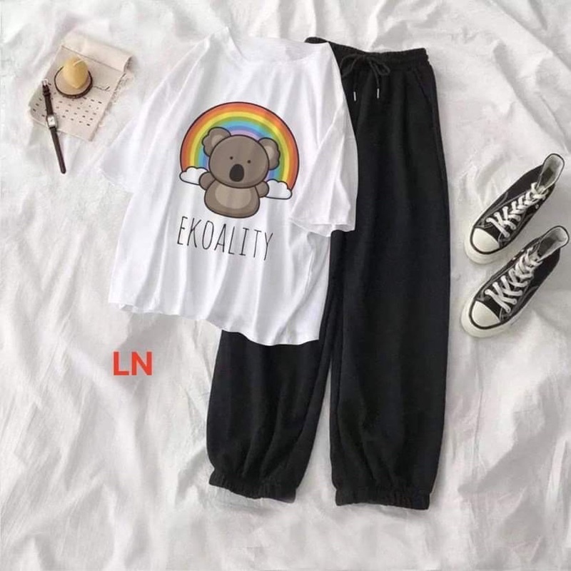 Sét áo 3D em bé và cầu vồng +quần bom LN11