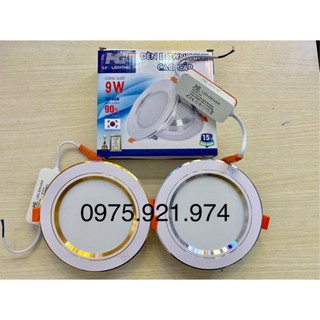 Led âm trần 9w viền 3 chế độ