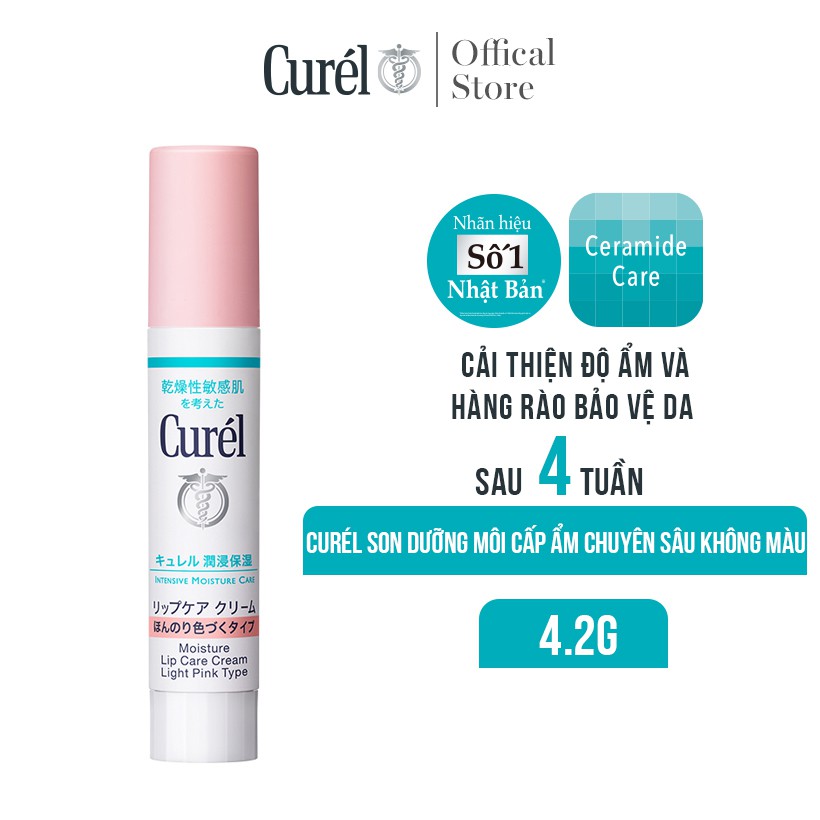Son Dưỡng Môi Cấp Ẩm Chuyên Sâu Curel Intensive Moisture Care Moisture
