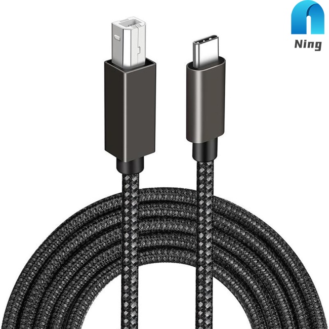 Dây Cáp Ning Type-c Sang Usb B 2.0 Dài 1.5m / 2m Chuyên Dụng Cho Máy In Notebook