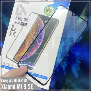 Kính cường lực 9D cho Xiaomi Mi 9 SE Full viền Đen HENYOU