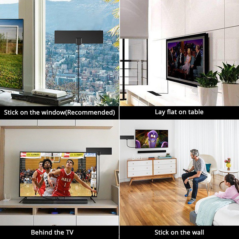 Ăng Ten Khuếch Đại Tín Hiệu Tv Hdtv 4k Hd Vhf Uhf 2018