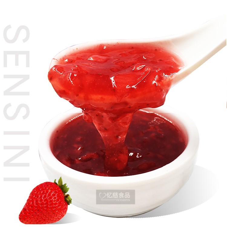 Mứt dâu sensini pha chế trà sữa - trà hoa quả hộp 1.36kG