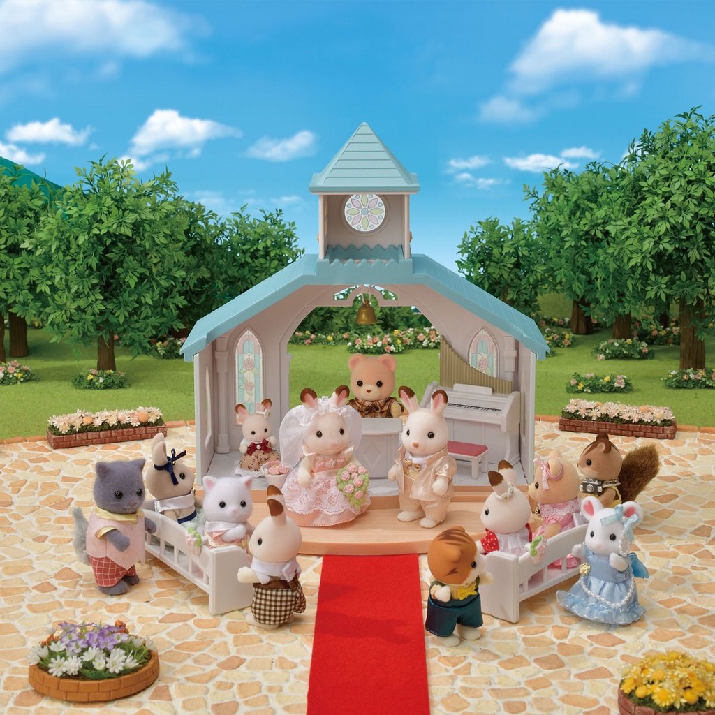 Đồ Chơi Sylvanian Families Cặp Đôi Cô Dâu Chú Rể Trong Ngày Cưới Wedding Couple Bride n Groom