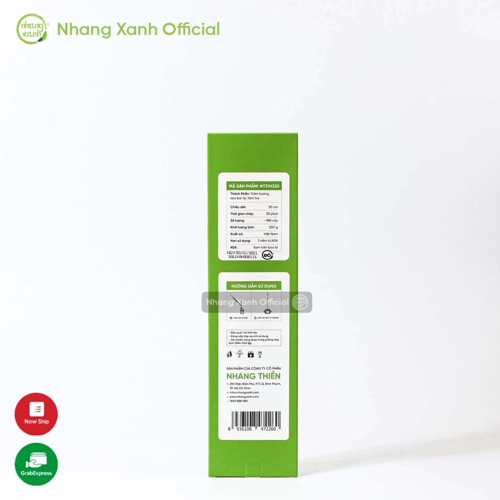 [SẢN PHẨM MỚI] Nhang Trầm Hương Khánh An 30cm - Hộp 200g - 100% tự nhiên, không hoá chất độc hại