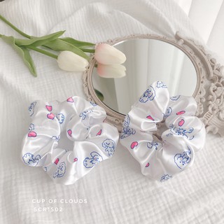 Buộc tóc Scrunchies phi bóng hình thú cưng đáng yêu