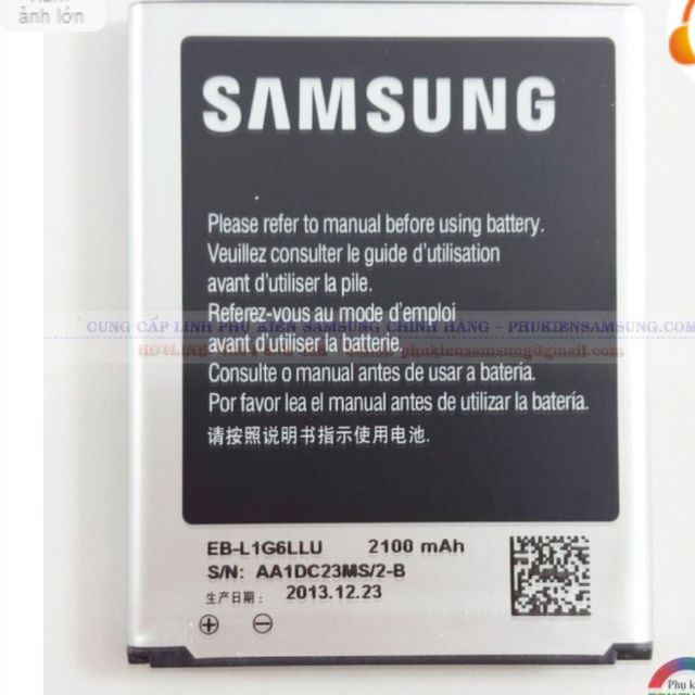 Pin Samsung galaxy Grand duos I9082 xịn bảo hành 6 tháng