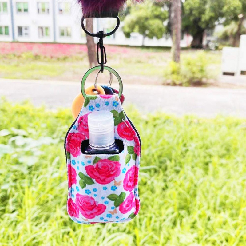 Set 6 Chai Rỗng 30ml Đựng Xà Phòng Rửa Tay / Móc Khóa Có Thể Tái Sử Dụng