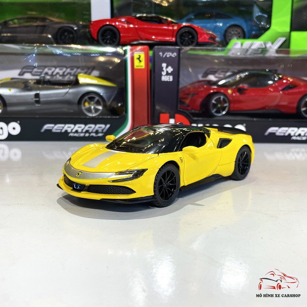 Xe Mô Hình Ferrari SF90 Stralade tỉ lệ 1:32 hãng XHD 2 màu