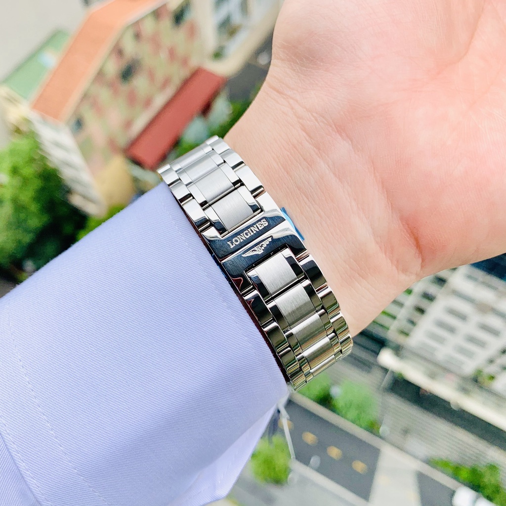 Đồng hồ nam chính hãng Longines Master Collection Diamond White - L2.755.4.77.6 - máy cơ tự động - Kính Sapphire