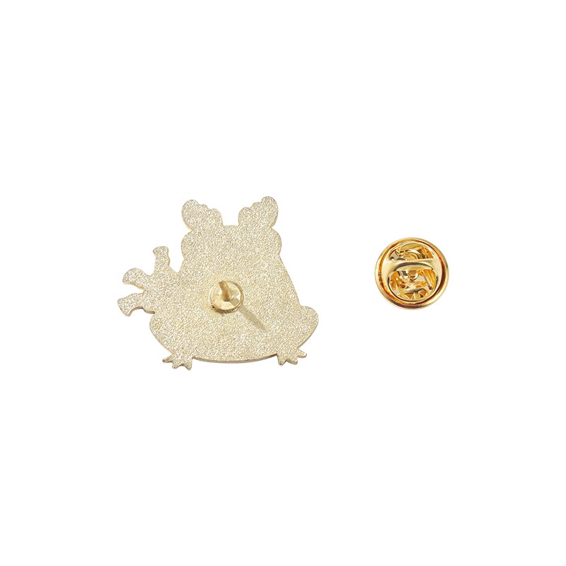 Ghim cài áo QIHE JEWELRY hình chú ếch hoạt họa đáng yêu cho nữ
