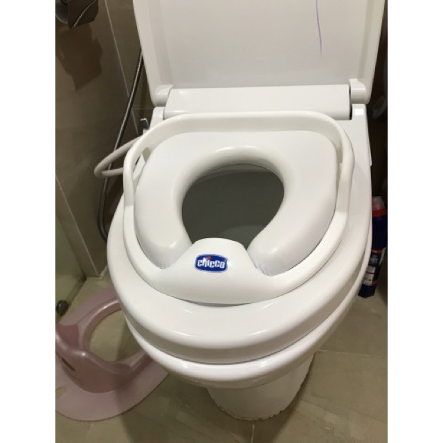 [Mã 257FMCGSALE giảm 7% đơn 500K] Thu nhỏ bồn cầu Chicco chính hãng, Bệ toilet, lót bồn cầu cho bé