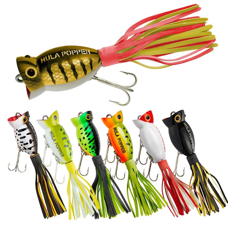 Mồi giả câu lure HULA POPPER mồi nhử cá mặt nước siêu nhạy MOI8.O