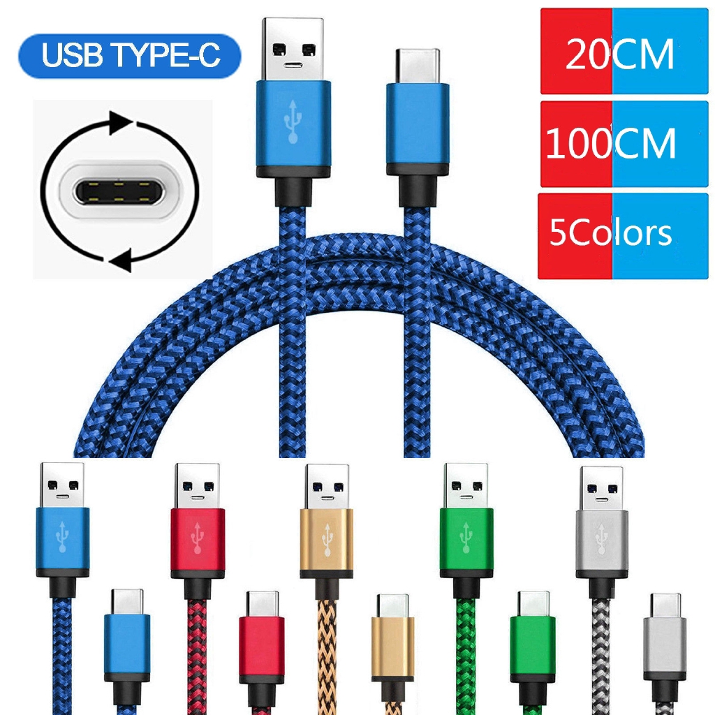 Cáp sạc nhanh / truyền dữ liệu USB Type- C 3.1 Snyc siêu tốc dây bện chắc bền kích thước 1M